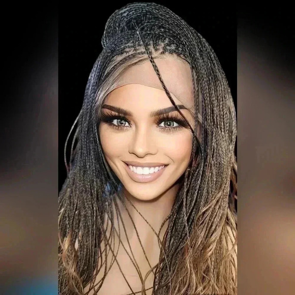 Braided wigs, 100% handmade, long braids  gorgeous, ALINA, NWT - Picture 7 of 16